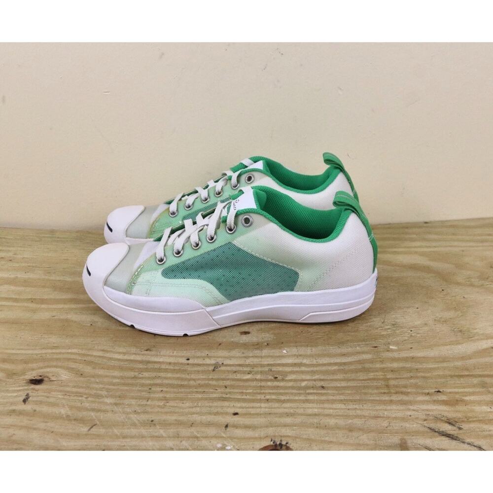 New Converse Jack Purcell Sneakers Mens 7.5 Sport EVO White Green Womens 9.5